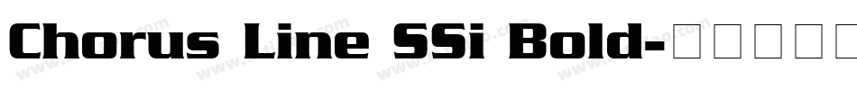 Chorus Line SSi Bold字体转换